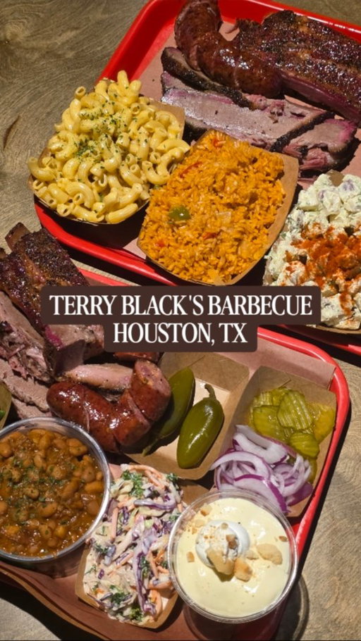 🚨 Terry Black’s Barbecue opens its first Houston location Tuesday, August 18, bringing its Central Texas barbecue tradition to the Heights.

🪵 Located at 1329 North Shepherd, the massive new restaurant features six 1,000-gallon offset smokers fueled with post oak. The pit house sits at the center of the restaurant, giving diners a view of the smoking operation.

🍖 The menu features brisket, dino beef ribs, pork ribs, sausage, smoked turkey and chopped beef alongside classic sides including mac and cheese, creamed corn, pinto beans and potato salad.

The expansive restaurant also offers indoor and outdoor seating, a loft for private events, beer, wine and frozen margaritas. 🍻

📈 The Houston opening follows Terry Black’s expansion from its Austin roots to locations in Lockhart, Dallas, Fort Worth and Waco. The Heights project is also part of a larger hospitality development, with a roughly 15-room boutique hotel planned for the property alongside a pool, bathhouse, fitness area and landscaped courtyard.

📍 @TerryBlacks_BBQ
✍️🏽 @MadmanMario
