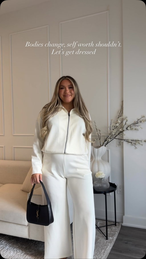 Comment “details” for outfit details 🤍 @qinsen_official 

Amazon affordable outfits, women’s fashion, comfy travel outfits, chic sweatsuit, ootd, midsize style, 

#midsize #ootd #outfitinspo #amazonfinds