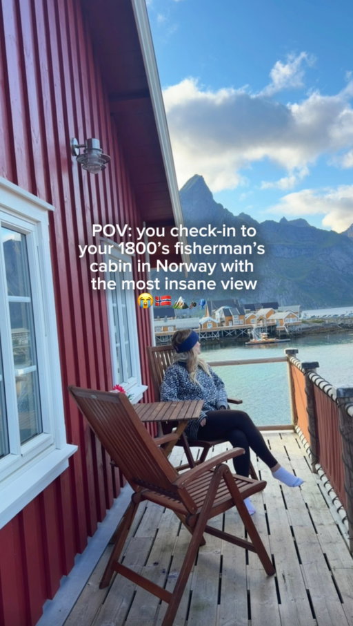 I was not expecting this view to be so incredible 😭❤️ This place will go down as one of my most memorable stays, not only because the gorgeous surroundings, but because everything in the cabin was so thoughtfully designed. I spent two nights here while driving around Lofoten Islands and I wish I’d based myself here for at least 4 days!

📍 Reine, Norway (Lofoten Islands)
🏠 Comment CABIN and I’ll send you a link to all my favorite stays around Lofoten! 

👋 I’m @raimeetravel and I share tips to help you travel smarter and plan better trips! 

#lofoten #norway #besthotels