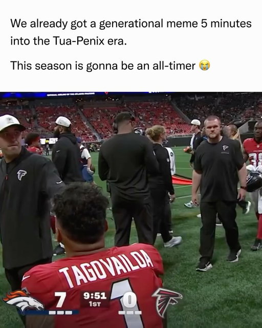 Tua Tagovailoa’s Falcons debut was ROUGH 😭

In Atlanta’s preseason opener against the Broncos, Tua finished just 3/5 for 22 yards, led two drives that both ended in punts, and also had a fumbled snap. The Falcons went on to get blown out 27-7. ￼

Tua even admitted afterward that the performance wasn’t up to the Falcons’ standard. It’s only preseason, but Falcons fans definitely didn’t want THIS to be their first look at the new QB 💀

Bro might want to delete the game film and act like this one never happened lmaooo 😭

#football #nflfootball #nfl #nflhighlights #nflmemes