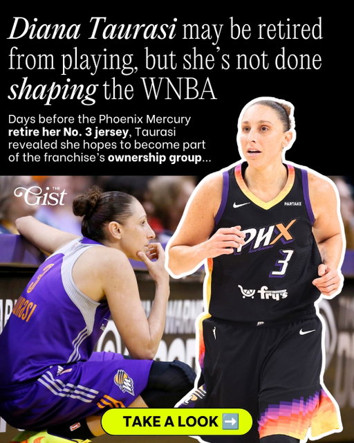 Diana Taurasi’s playing career may be over, but her impact on the WNBA is far from it. 👑⁣
⁣
As the Phoenix Mercury prepare to retire her No. 3 jersey, Taurasi is already looking toward her next chapter, with hopes of joining the franchise’s ownership group and helping shape its future.💪⁣
⁣
From all-time scoring records to championships, Taurasi’s legacy is only getting bigger. 🏀⁣
⁣
#womenssports #sportsbiz #wnba #basketball