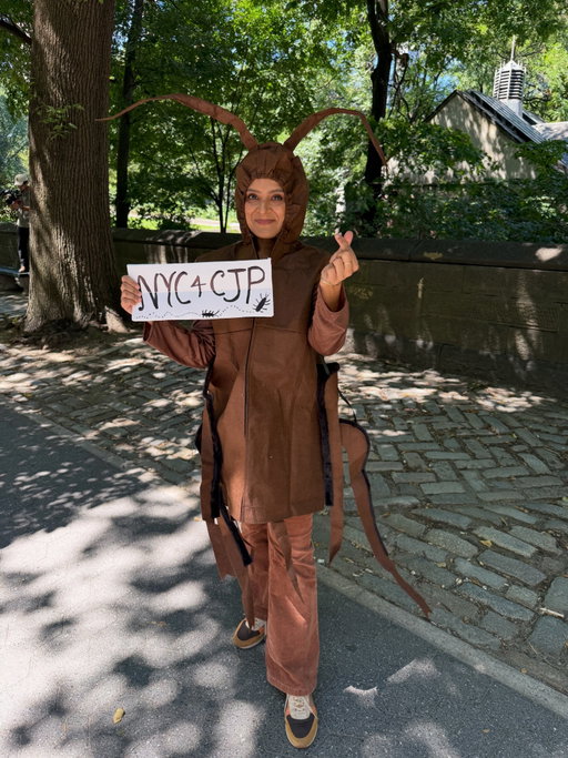 These cockroaches are everywhere even New York. 
Keep fighting for your continued independence India. Jai Hind! ❤️❤️❤️ and power to the youth always.