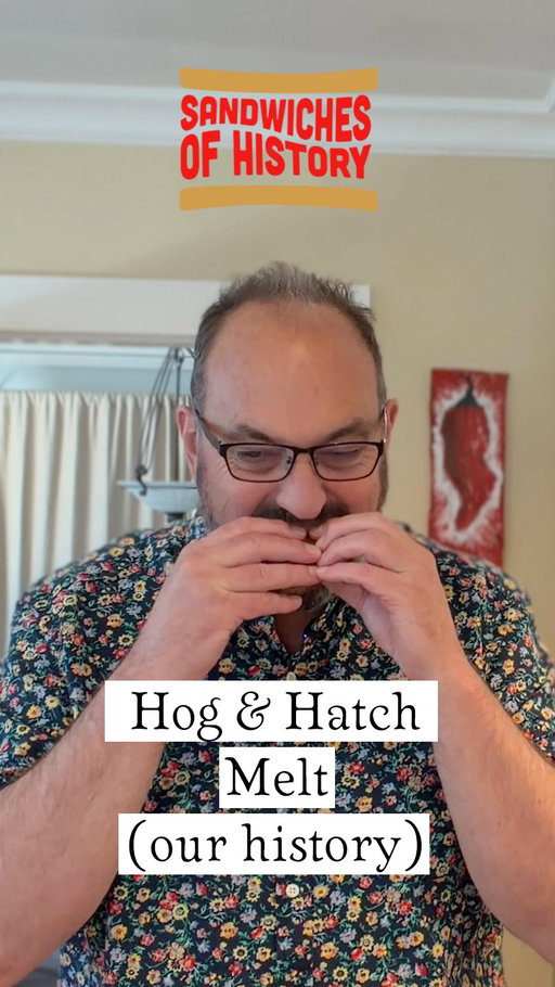 Today’s “sandwich of our history” does, in fact have a catchy name. Submitted by Raphael who says his dad started making this went they moved to New Mexico back in the 1980s. Let’s get into the Hog & Hatch Melt.

🔥 Get your bottle of Sandwiches of History x NEWKS Collabrian Plus Up Hot Sauce here:
https://www.newkssauces.com/products/sandwiches-of-history-hot-sauce
—————————————————————
🧢 Snag some Sandwiches of History hoodies, t-shirts, beanies, and more! 
https://www.sandwichesofhistory.com/merch
—————————————————————
📕 Buy your copy of Sandwiches of History: The Cookbook!
https://geni.us/SandwichesofHistory
—————————————————————
📰 Sign up for my weekly recap email!
https://sandwiches-of-history.ghost.io/
————————————————————— 

⁣

#HogandHatchMelt #HatchChilis #sandwichesofourhistory #sandwiches #sandwichesofhistory sandwichgram oddsandwiches historicsandwiches  oldsandwiches oldrecipes sandwichesofinstagram sandwichesofourhistory
