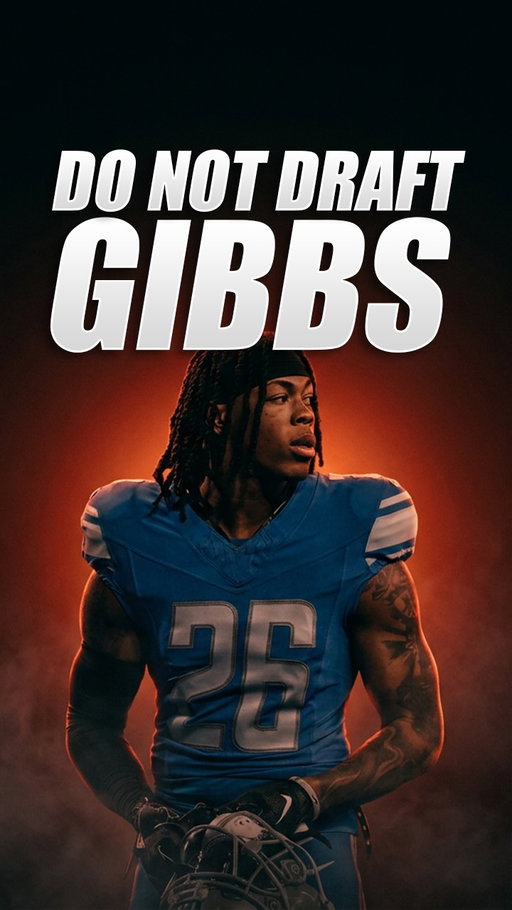 Do NOT draft Jahmyr Gibbs this year #fantasyfootball #jahmyrgibbs #nfl #fyp #lions