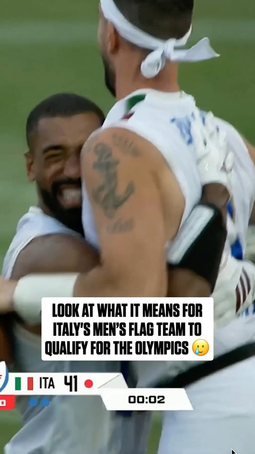 Italy’s Men’s team is headed to the Olympics AND the IFAF World Flag Champs Gold Medal Game!