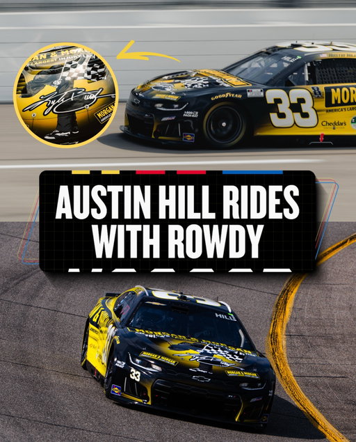 Remembering an icon. @_austin_hill_’s No. 33 Chevrolet features Kyle Busch’s signature bow on the hood this weekend at @richmondraceway.