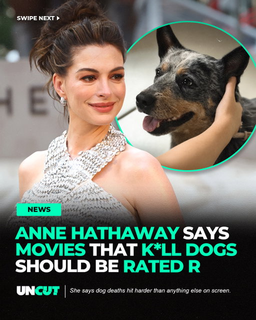 Anne Hathaway says movies where a dog dies should automatically be rated R 🐶🎬⁠
⁠
She says it shouldn’t matter if the movie has violence or adult content, adding that people are already “so traumatized by John Wick.” 😭⁠
⁠
Do y’all agree⁉️👀