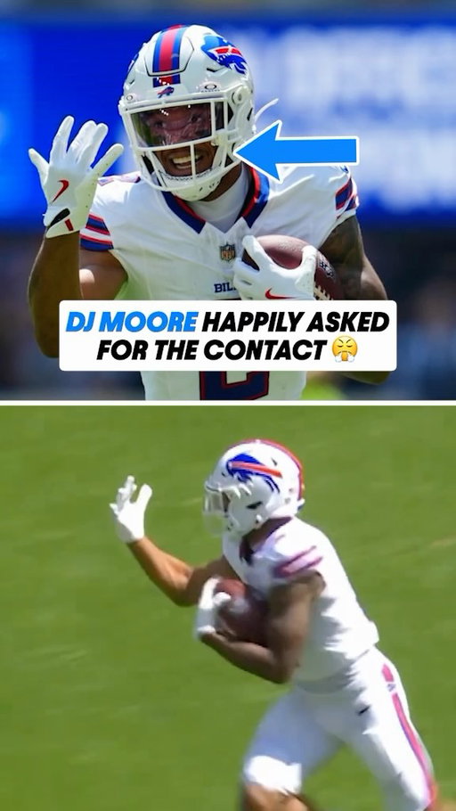 DJ Moore was showing all 32 while asking for the smoke 😭💪

(via @NFL, @buffalobills)