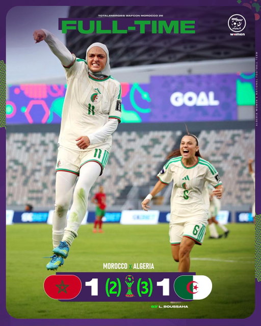 FULL TIME |  نهاية المباراة‬

#LesVertes | #123VivaLAlgérie 🇩🇿