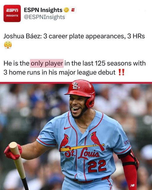 Joshua Baez might be the GOAT 🐐

#MLB | #Cardinals | #StLouis | #Baseball