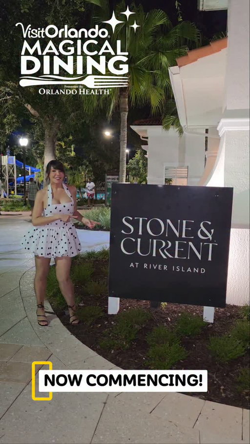 ✨ MAGICAL DINING IS BACK!!! ✨ And I found a NEW one you need to know about! 👀🍽️

Say HELLO to STONE & CURRENT 🥩🌊 — one of the newest restaurants to open at Orange Lake Resort, and now making its Magical Dining debut!
@stoneandcurrentdining @hiclubvacations

I had so much fun checking this place out, and let me just say… the food was TOP TIER! 😍 From the atmosphere to the flavors, this is such a fun new addition to the Orlando/Kissimmee dining scene.

And here's the part that really gets me…

💥 THREE COURSES FOR ONLY $40! 💥

Yep. ONLY. $40. 🙌

For a restaurant this new, this experience is an absolute steal. It's the perfect excuse to grab your favorite foodie, make a night of it and go discover somewhere NEW. ❤️

And if you don't know what Magical Dining is…

Every year, Visit Orlando brings together some of Central Florida's best restaurants for a special three-course prix-fixe dinner at either $40 or $60 per person. This year is HUGE — a record 188 restaurants are participating, including 38 first-time restaurants and 16 Michelin Guide-recognized restaurants! ✨

Magical Dining runs August 14 – September 30, 2026, so you've got plenty of time to eat your way through Orlando. 😋

But honestly? Put Stone & Current on your list. It's brand new, it's fun, the food is delicious, and at ONLY $40 for three courses… why wouldn't you?!

📍 Stone & Current at Orange Lake Resort
12031 Spences Trace Drive
Kissimmee, FL 34747
📞 407-778-7312

Go check out this new spot and tell me what you think! 🥂✨

#StoneAndCurrent #MAGICALDINING #Visitorlando #OrangeLakeResort #HiltonVacationClub