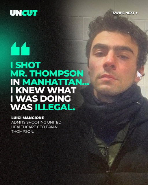 Luigi Mangione admitted to shooting UnitedHealthcare CEO Brian Thompson in Manhattan 🚨⁠
⁠
He pleaded guilty to two federal stalking charges and said he knew what he was doing was illegal 🚫⁠
⁠
What do y’all think⁉️👀