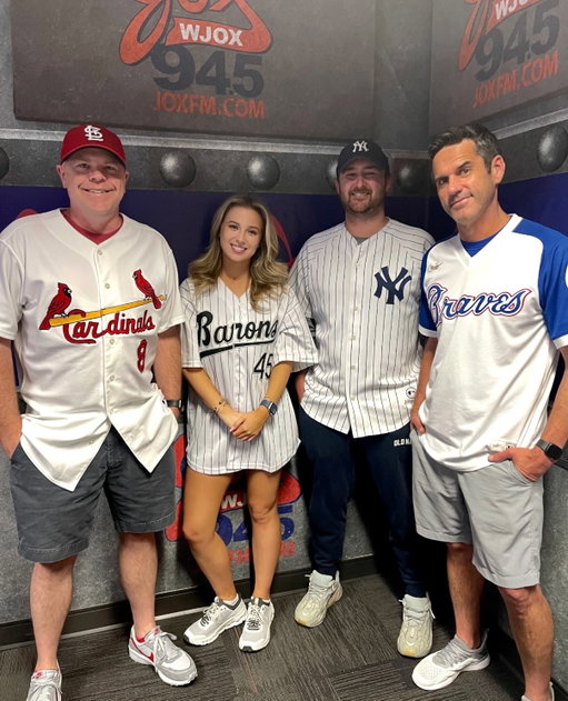 Some personal news 🤍 

My chapter at WJOX has come to a close. Three years of hot takes, “Movie Minutes,” challenges, Ponders, laughs and so much more. 

To the guys at JOX, thank you for taking me under your wing. I’m so thankful you decided to take a chance on a 22-year-old Husker. Your guidance over the years means the world to me, and I wouldn’t be the woman or broadcaster I am today without all of you! To the listeners, thank you for the love you showed this Big 10 grad! I’ll always cherish the moments and calls we shared. 

I’m excited for what’s the come, and forever grateful for the opportunity to be a small part of the Jox family 🏈 

(Last pic is when I stood on one leg for 45 minutes for charity)