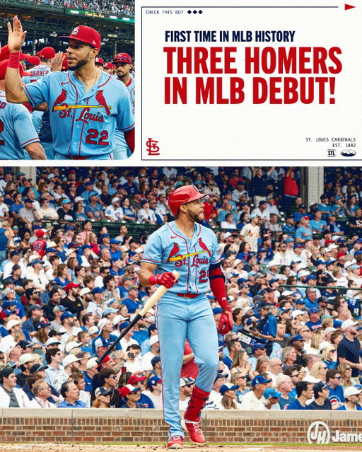 1,199 feet of home runs in his MLB Debut 💪
