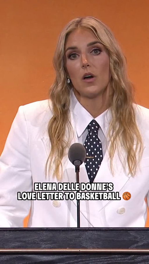 The full love letter. “Dear Basketball” by Elena Delle Donne ✍️

2026 Naismith Hall of Fame Enshrinement Ceremony | @nbatv