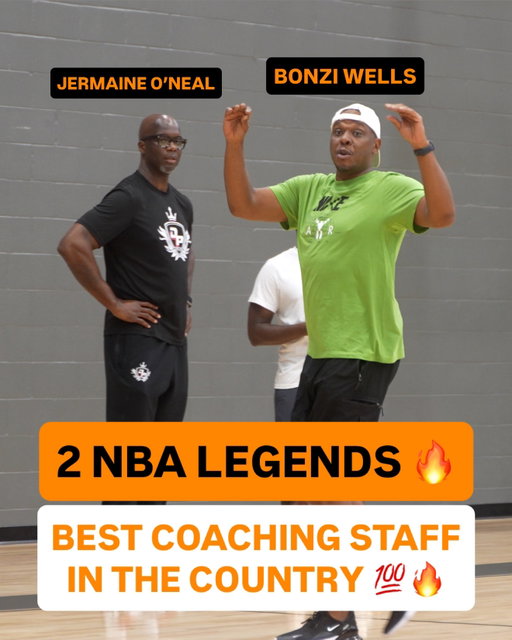 Imagine having these two as your coaches… 🏀🔥📈 @jermaineoneal @bonziwells42