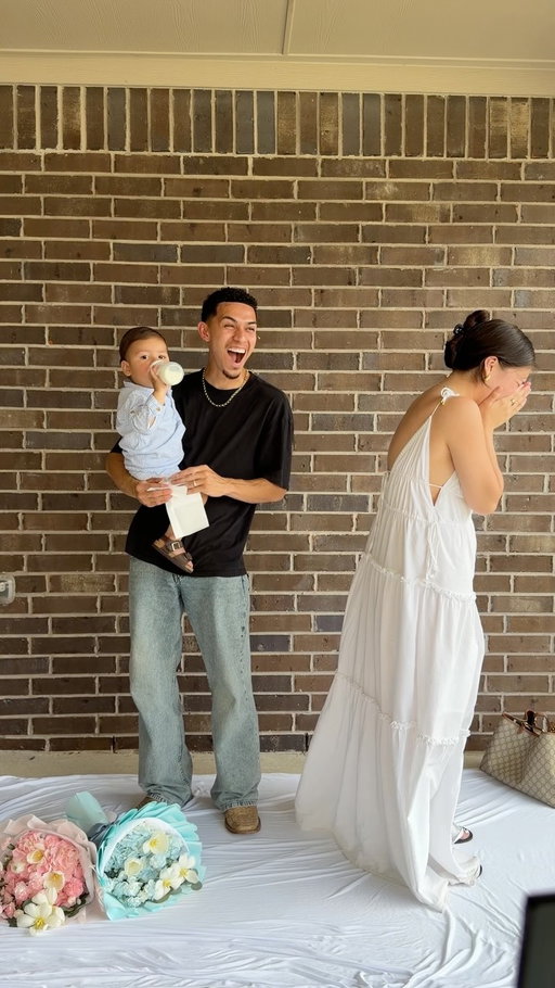 our intimate gender reveal for baby #2…🤍