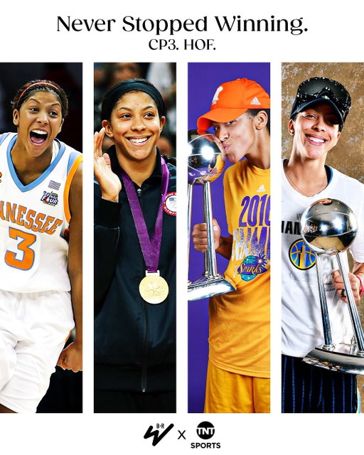 Candace Parker has officially been inducted into the Naismith Basketball Hall of Fame 🙌 

2x NCAA Champion
3x WNBA Champion
2x WNBA MVP
10x All-WNBA
7x All-Star
2020 DPOY
2008 ROY
2x Olympic Gold Medalist
2026 HALL OF FAMER

Candace won on every level. Congrats, CP3