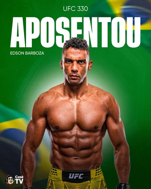 PENDUROU AS LUVAS! 🥊

🇧🇷 AOS 40 ANOS, EDSON BARBOZA SE APOSENTA NO UFC 330! O BRASILEIRO, INFELIZMENTE, PERDEU PARA O ARGENTINO, ESTEBAN RIBOVICS EM SUA ÚLTIMA LUTA NO OCTÓGONO!

VOCÊ FEZ HISTÓRIA, @edsonbarbozajr 🥹❤️

#UFC #MMA #OutrosEsportes #CoberturaCazéTV #cztv23
