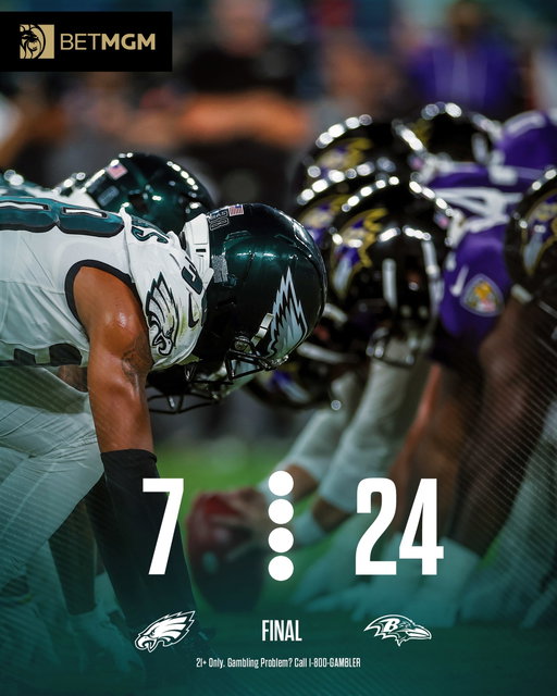 Final from the preseason opener

@betmgm | #FlyEaglesFly