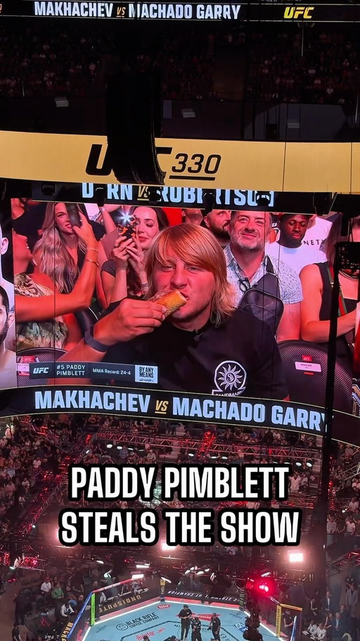 When Paddy’s music comes on you know what happens next… 

#UFC330