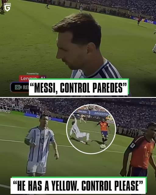 🚨 New referee-cam footage from the World Cup final shows Slavko Vinčić repeatedly asking Lionel Messi to CONTROL Leandro Paredes 👀

“Messi, control Paredes. He has a yellow. Control please. Always, always.”

Paredes stayed on the pitch until full-time, but after Argentina’s 1-0 defeat to Spain he lost his temper, grabbing Eric García by the neck and pushing Gavi 😤