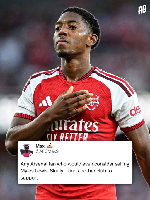 Myles Lewis-Skelly. They really thought Arsenal were gonna sell this baller? Been playing in the 6 all preseason and wow… he’s gone up another level. No wonder Chelsea and United have been linked. Every club needs a MLS. Dropped a clinic against Man City today in the Community Shield. That assist for the first goal is ridiculous. Technical level through the roof.

Don’t worry Arsenal fans. There’s not a chance Arteta lets a talent of this level leave… at any price 😮‍💨