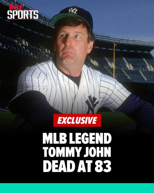 🚨 EXCLUSIVE: Tommy John, the MLB icon whose groundbreaking comeback helped give his name to one of baseball's most famous surgeries, has died at 83. 💔🕊️