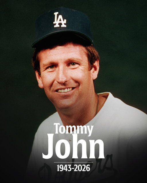We are deeply saddened by the passing of Tommy John, a veteran of 26 MLB seasons who helped revolutionize recovery from pitching injuries in the 1970s.

John broke in with Cleveland as a 20-year-old in 1963 and made his last appearance for the Yankees at age 46 in 1989, also pitching for the White Sox, Dodgers, Angels, and Athletics. The left-hander won 288 games, made 4 All-Star teams and anchored 3 pennant-winning teams, while twice finishing as a runner-up for the Cy Young Award. His 700 games started rank 8th on the all-time list.

After John injured his elbow in 1974, he received the first ulnar collateral ligament replacement surgery from Dr. Frank Jobe. John returned to pitch in 1976, then won 20 games three times in four years from 1977-80. 

He would go on to pitch 14 of his 26 seasons after the procedure that is now known as Tommy John Surgery, a measure that has helped extend pitching careers in the more than half a century since it was first performed.

He was 83.