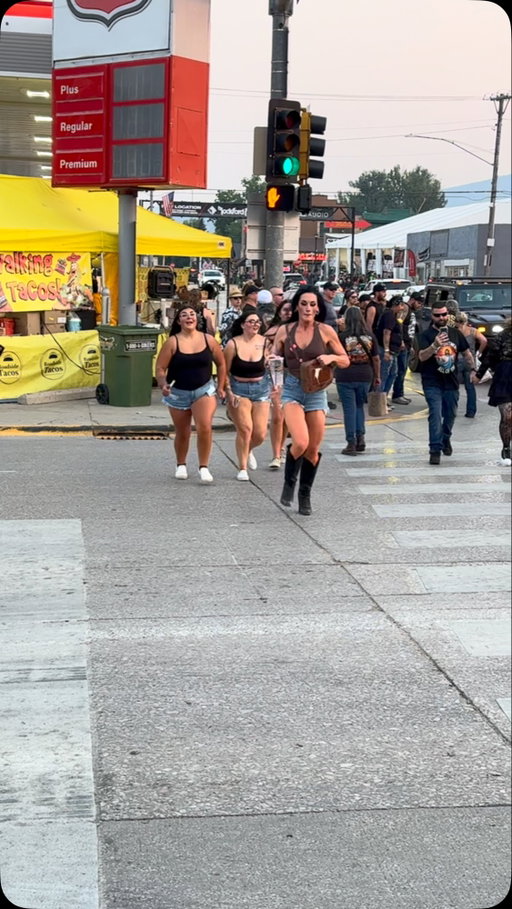 These ladies were in a hurry at @sturgisrally !