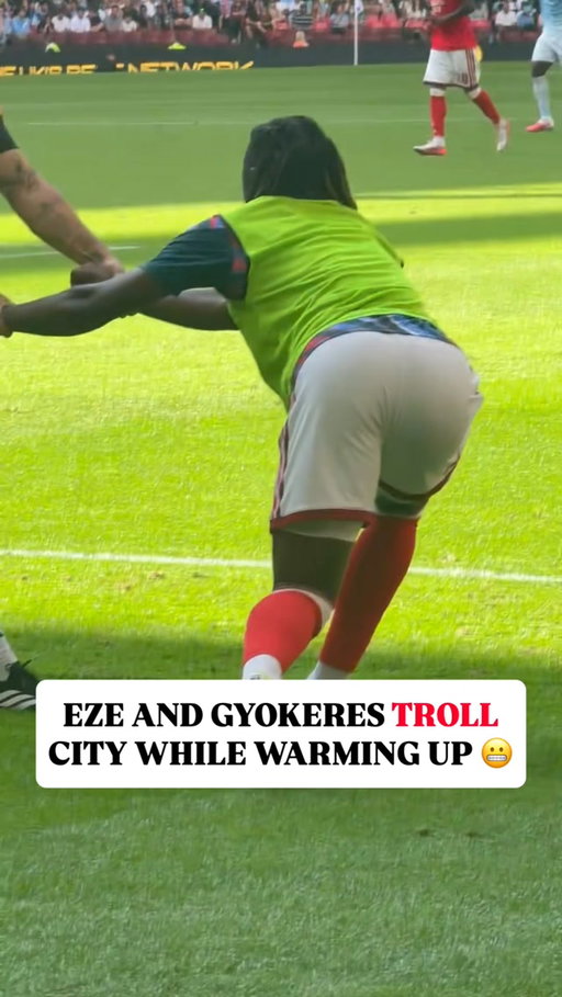 Eze and Gyokeres had themselves a little bit of fun with Arsenal fans after the Gunners went up 3-0 against Manchester City in the Community Shield.

Vibes are soaring once again for The Arsenal 😎
