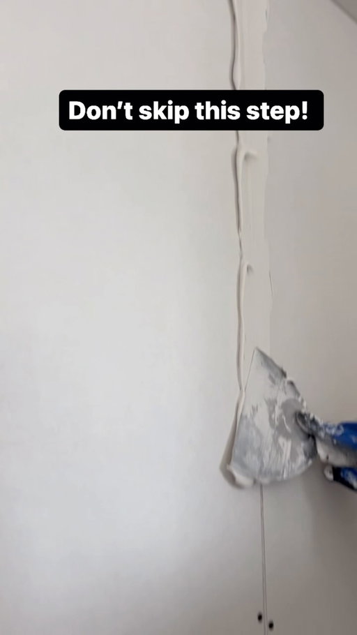 Good prep work will make everything so much easier! Yeah it takes a little time but it will fix a lot of the problems. #prep #drywall #fyp