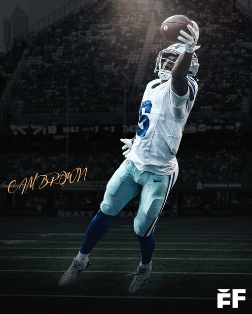 Almost exactly five years after losing his sister Kaden, Cowboys rookie WR Camden Brown wore a chain with her picture on it and dominated in his NFL debut vs. Seahawks, hauling in two incredible touchdown receptions in Dallas' 17-7 win ✨

Brown, who signed with the Cowboys as an undrafted free agent out of Georgia Southern this spring, says his inspiration for proving doubters wrong is Kaden, who battled kidney failure: 

“My little sister right here, she done prove everybody wrong. So, that's just who I am. People said she wasn’t going to make it past 3 [years old]. She still proved everyone wrong and she lived to 17 years old," Camden said.

"This past week was a little rough for me because August 13th, 2021, was when she passed away. Just living through her every day, and I feel like she lived through me today. That's the exciting thing. She’s smiling at me right now. That's how I live through it. She's smiling at me and I'm happy for it." 

Brown, who posted a picture of Kaden on Thursday, August 13th, 2026, on Instagram for her heavenly birthday, stole the show on Saturday night and made his late sister proud: 

▫️3 RECEPTIONS 
▫️62 YDS 
▫️2 TD 
▫️20.6 YPR 

"When the ball is in the air, it's mine," Brown said of his big preseason outing. 

"That's always been a mindset, from Georgia Southern and Auburn, and just having that mentality, because I feel like just playing football in general is having the right mentality."

Brown (6-2, 204lbs) was initially considered a long shot to make the Cowboys' 53-man roster, but as it stands, he's set to make the team as a rising star ⭐️

(🎥: NFL, Jeff Kolb, Dallas Cowboys Media)