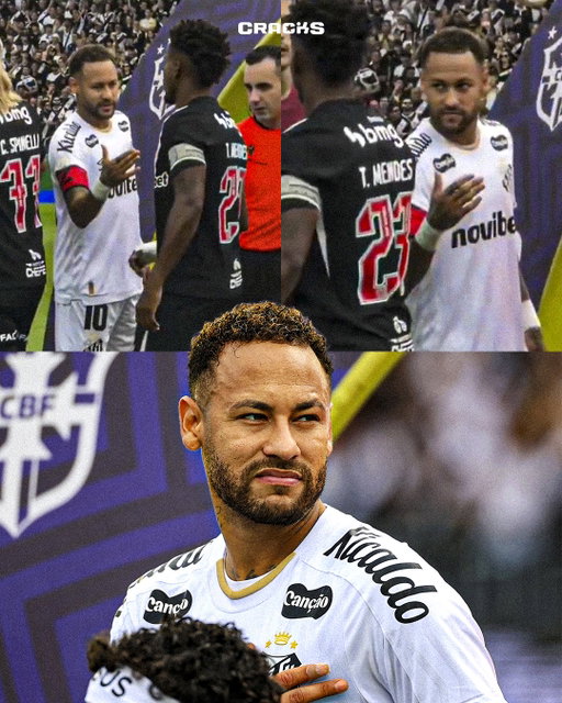 😳 THIAGO MENDES LE NEGÓ EL SALUDO A NEYMAR

👀 El jugador del Vasco pasó de largo durante el protocolo previo y dejó al brasileño con la mano extendida antes de enfrentar al Santos.

🔥 Su rivalidad comenzó en 2020, cuando Mendes lesionó a Neymar en Francia, y se reavivó este año con una fuerte discusión en el Brasileirão.