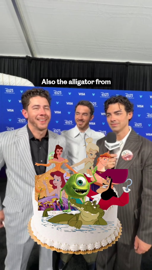 So now we know, Joe is a Mike Wazowski girl. 😆

The Jonas Brothers revealed their 'hear me out' Disney characters on the carpet for the Disney Legends Awards. #D23