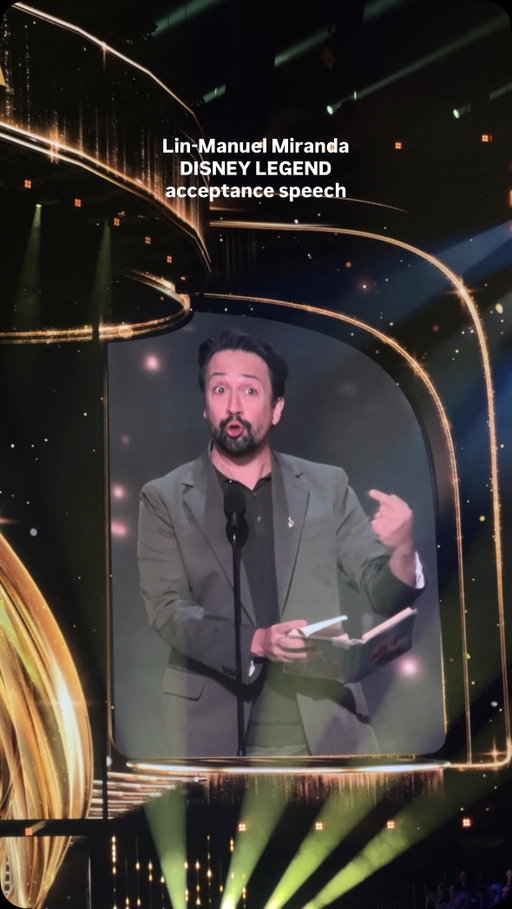 Lin-Manuel Miranda is officially a DISNEY LEGEND! His acceptance speach is set to the tune of the little mermaid 

#linmanuelmiranda #disneymovies