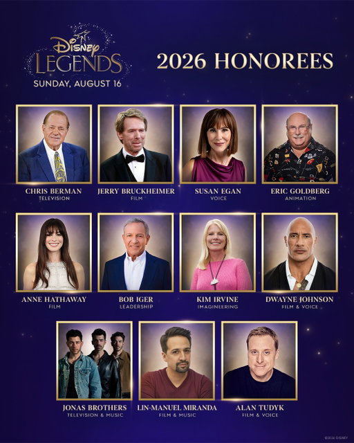 We interrupt your evening to bring you an entire class of Disney Legends. Stream the Disney Legends Awards Ceremony tonight on Disney+.