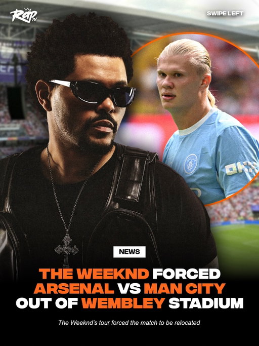 #TheWeeknd has five shows at Wembley Stadium with a capacity of over 90,000 each‼️😳

Due to the schedule, Arsenal and Manchester City’s Community Shield match had to be relocated 👀
