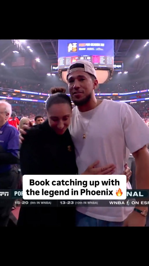 Devin Booker showed love for Diana Taurasi’s jersey retirement ceremony 👏