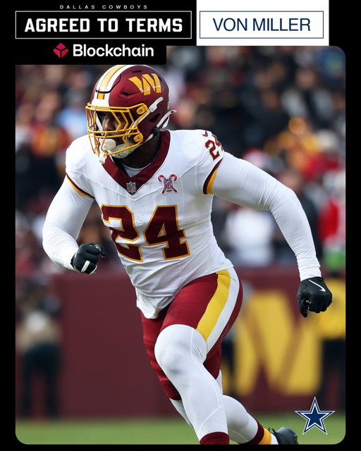 We have agreed to terms with OLB Von Miller 

#DallasCowboys | @blockchainofficial