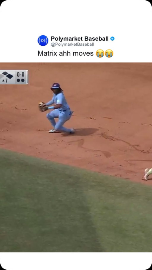 José Caballero just pulled a move straight out of The Matrix, somehow twisting his body away from the tag and turning what looked like a guaranteed out into one of the smoothest escapes you will see on a baseball field

The combination of instincts, athleticism and ridiculous body control made the entire play look almost impossible in real time, as Caballero seemingly froze the defender while finding a way to stay alive

Baseball produces incredible home runs and defensive plays every night, but sometimes a baserunning move is so absurd that you have to watch the replay multiple times just to understand how it happened

Neo might have dodged bullets, but José Caballero is out here dodging tags like the Matrix is real

#JoseCaballero #MLB #Baseball #BaseballHighlights #ViralSports