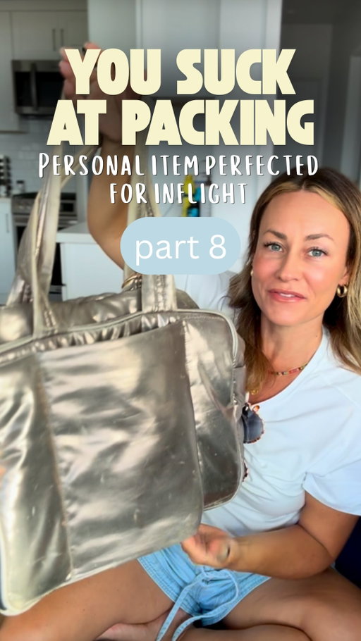 PERSONAL ITEM PERFECTION ✈️👜 | You Suck at Packing, Part 8

📩 Comment FLIGHT and I’ll send you the full list! 

I am a personal item maximalist because I want to save valuable suitcase space for clothes, shoes, and toiletries. Everything else—including decanted makeup—goes in my personal item.

And a few things were packed in my bag but didn’t make it into the video:
💻 Laptop
📚 Book
📝 Notebook/journal
🛂 Passport
📱 Tripod because…she was busy filming this video 😂
🧦 Compression socks & Hotel slippers — I change into these on long-haul flights because I refuse to spend 10+ hours in shoes.

I organize everything into pouches that are accessible and easy to grab—without digging through a black hole of a bag at 35,000 feet.

IMPORTANT DISCLAIMER: I pack my personal item assuming I’m also carrying on my suitcase.

👉 If I were checking my suitcase, I’d pack this differently. Some of what you see here would move into my checked bag, and my personal item would ALWAYS include:
• essential toiletries/medications
• a full backup outfit
• anything I absolutely cannot afford to have lost or delayed

Because I trust the airlines…but not that much. 😏

Now tell me: what’s the ONE thing that absolutely has to be in your personal item? 👇

Save this for your next trip ✈️ and follow along with my You Suck at Packing series because we’re making you a better packer one bag at a time.

#YouSuckAtPacking #PackingTips #TravelTips #PersonalItem CarryOnPacking PackingHacks TravelHacks CarryOnOnly LongHaulFlight TravelEssentials