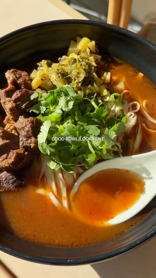 Taiwanese Beef Noodle Soup 台灣牛肉麵 🍜🇹🇼

Serves 4-6

SOUP:
500g gravy beef, cut into large pieces
500g beef cheek, cut into large pieces
1 large onion, quartered
2 spring onions, cut into batons
1 inch ginger, sliced
6 garlic cloves
½ cinnamon stick
5-6 star anise
1 tbsp black peppercorns
1 tbsp coriander seeds
1 tomato, quartered
1 carrot, quartered
3 heaped tbsp chili bean paste (doubanjiang)
2 tbsp tomato paste
Water, enough to submerge everything (roughly 2-2.5L depending on your pot)
To finish: 2-3 tbsp light soy sauce, salt to taste, & sugar to round it out

PICKLED MUSTARD GREENS:
1 packet pickled mustard greens, diced
2 garlic cloves, diced
1 tsp salt
½ tbsp sugar
1 tbsp shaoxing wine

TO SERVE:
Dried wheat noodles
Reserved beef
Pickled mustard greens
Spring onion, finely diced
Coriander, roughly chopped

1. Char the onion, spring onion, ginger and garlic until blistered and fragrant. Set aside.

2. Pan-fry the beef in neutral oil until well browned on all sides. Set aside.

3. Lightly toast the cinnamon, star anise, black pepper and coriander seeds until fragrant.

4. Into a pressure cooker, add the beef, charred aromatics, toasted spices, tomato, carrot, chili bean paste and tomato paste. Add water until everything is just submerged. Cook according to your pressure cooker’s instructions.

5. Meanwhile, sauté the pickled mustard greens with garlic, season with salt and sugar, and deglaze with the shaoxing wine. Set aside.

6. Once the pressure cooker is done, release the valve and strain the soup, separating out the beef and discarding the rest of the solids. Return the beef to the strained broth and season to taste with soy sauce, salt, and a touch of sugar.

7. Cook your noodles according to packet instructions. Serve in a big bowl with plenty of broth, beef, pickled mustard greens, spring onion and coriander on top.

阿姨們, hope I did you proud x

#beefnoodlesoup #beefnoodle #taiwanfood #taiwanesebeefnoodlesoup #taiwanesecuisine