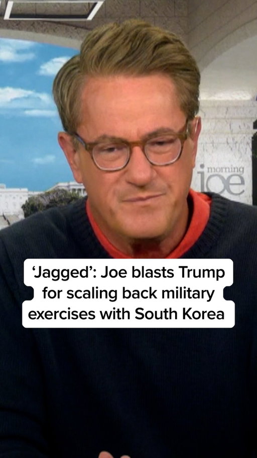The AP reports that, on Sunday, President Donald Trump ordered the Pentagon to scale back annual military exercises with South Korea because, he said in a Truth Social post, South Korea refused to help with “denuclearization” efforts against Iran. @joescarborough blasts the move, calling it part of a pattern of the president’s “jagged” foreign policy. #news #politics #donaldtrump #SouthKorea #NorthKorea