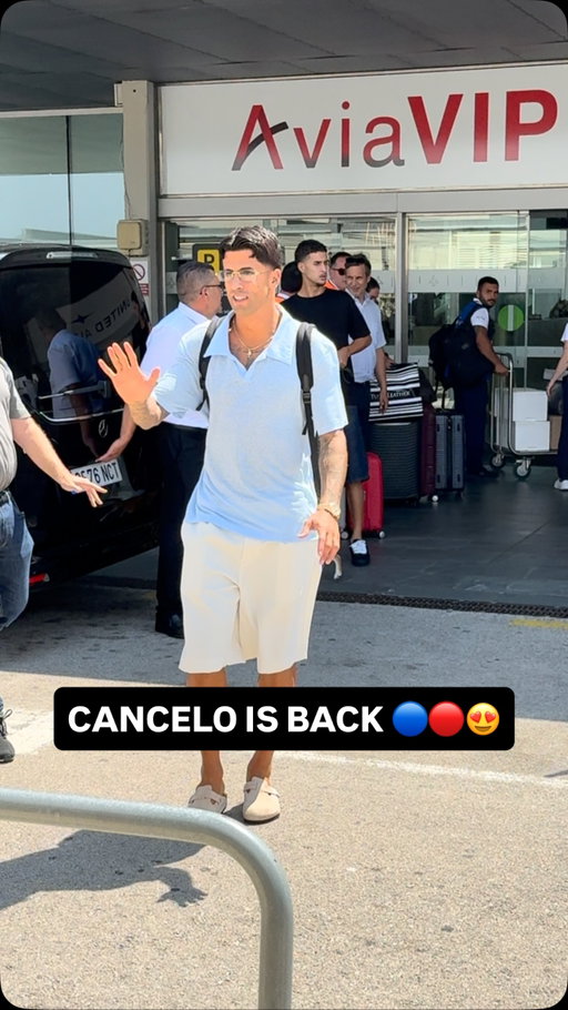 🚨 𝐁𝐑𝐄𝐀𝐊𝐈𝐍𝐆: 𝐂𝐀𝐍𝐂𝐄𝐋𝐎 𝐈𝐒 𝐁𝐀𝐂𝐊! 🔵🔴🏡

The Portuguese fullback has landed in Barcelona for medical tests and contract signing after leaving Al Hilal 🛩️👋🏼

🎥 @victornavarro3