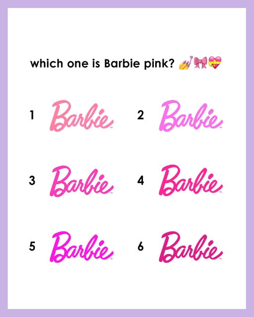 Think (Barbie) Pink 💗