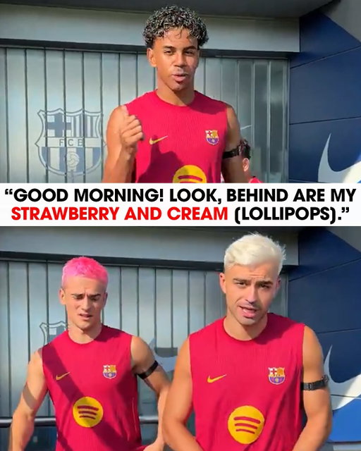 Lamine Yamal coined a new nickname for Gavi and Pedri, given their fresh hairstyles after Spain’s World Cup triumph 😂🍭