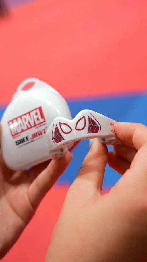 Superheroes come in all shapes and sizes #Safejawz #Mouthguard #Gumshield #Spiderman #Brandnewday @kickboxermillie @kickboxinggb