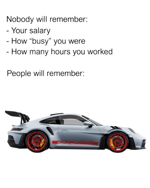 Everybody will remember a 992 GT3 RS. Let’s get our priorities straight 😉 

#porsche 992gt3rs #gt3rs #porsche911gt3rs #cars