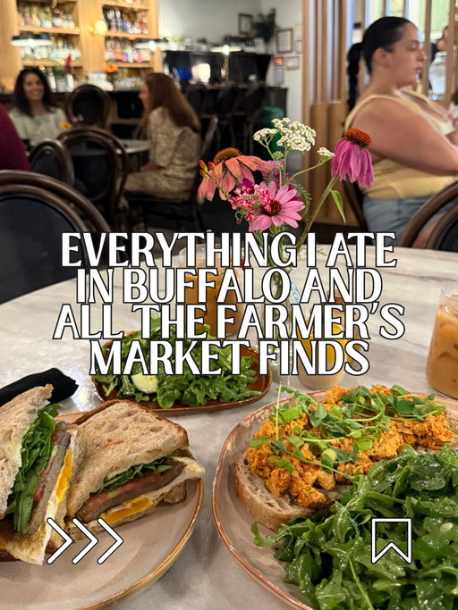 48 hours in Buffalo, NY and somehow I managed to eat (and drink) my way through half the city. 🍕🍦🍸 

From Oreo Milk + Blueberry Waffle ice cream at @rosiesicecreams to stuffed pepper pizza at @perlabuffalo, @butterblockbuffalo Pop-Tarts, a rosemary bagel from @breadhive, dill pickle popcorn, @resurgencebrewingco Loganberry Wit, late-night @lanovawings pizza, and yes… cricket protein bites. 🦗

Also making the itinerary: @sevensbuffalo, @moriartymeats, @cafe.bewilderment, @nannydotspantry, @gowildnutrition, and a perfect trip-ending stop at Buffalo Harbor State Park for a @drinksurfside.

Hosted by my friend (and og supporter) @chels_kettle, who apparently understood the assignment.

Buffalo food people: what did I miss? 👀

#BuffaloNY #BuffaloFood #BuffaloEats